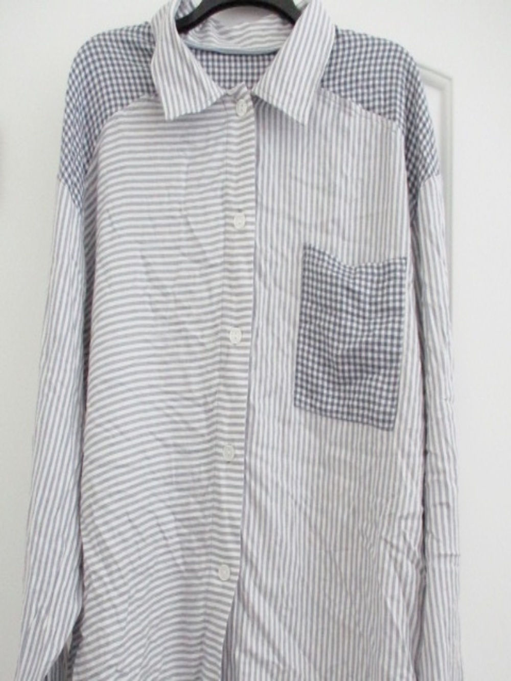 Roudelain - Women's Collared Flannel Chest Pocket Sleeps - S